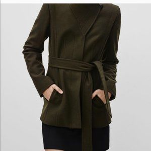 COPY - Babaton Spencer Wool Coat in Tuscan Olive